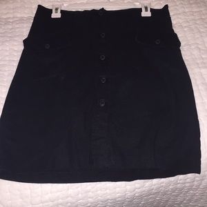 Maternal America Skirts - Maternity Black linen button down skirt Maternal America Skirts - Maternity Black linen button down skirt